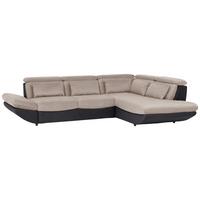 Sarokgarnitúra Park - világosszürke/sötétszürke, Modern, textil (311/80/233cm)