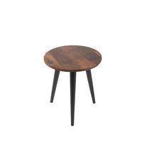 BEISTELLTISCH Mangoholz B: 40cm - Schwarz/Braun, Design, Holz (40/40/46cm) - MID.YOU