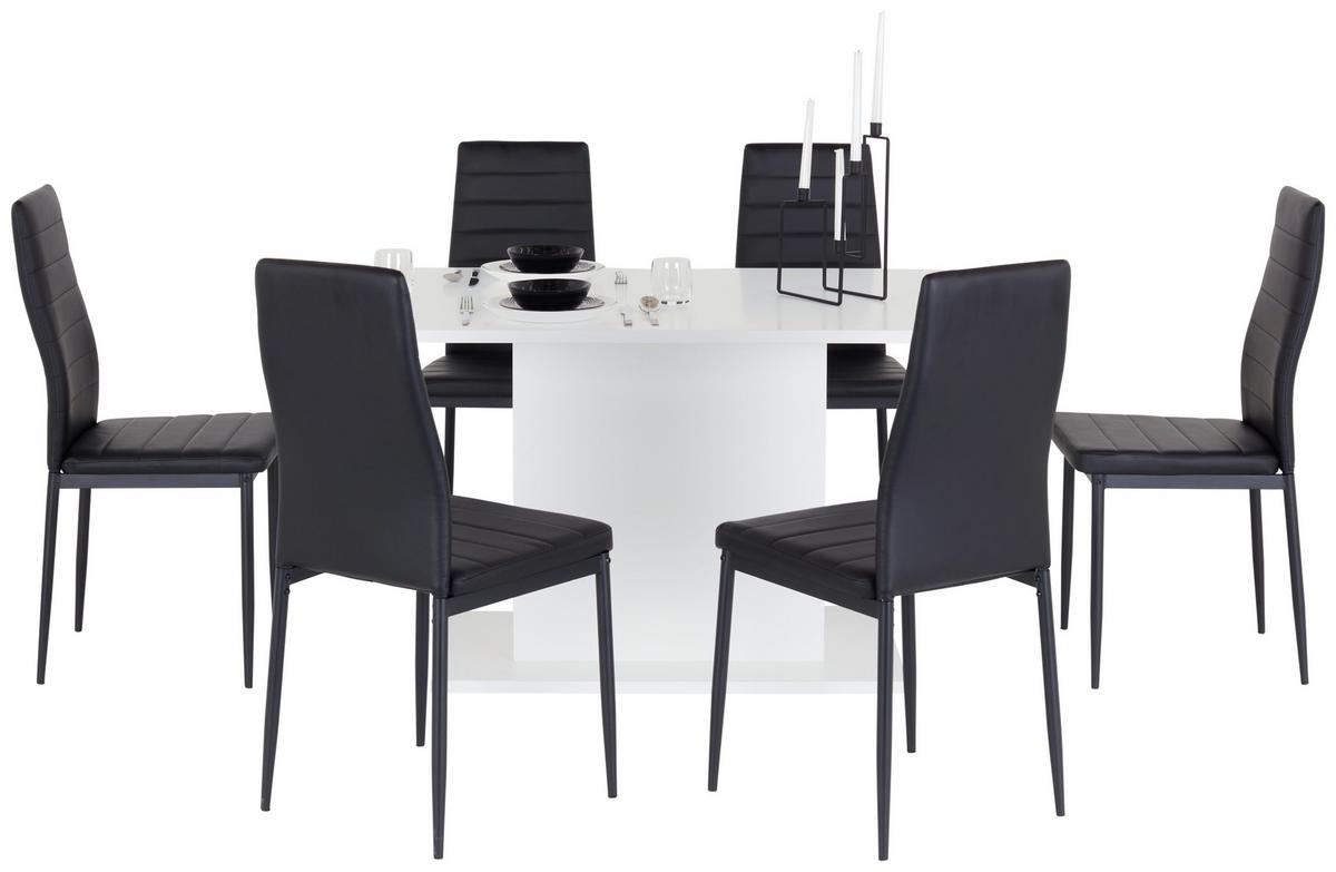Esstisch Oskar 138x80 cm Weiß - Weiß, MODERN, Holzwerkstoff (138/76/80cm)