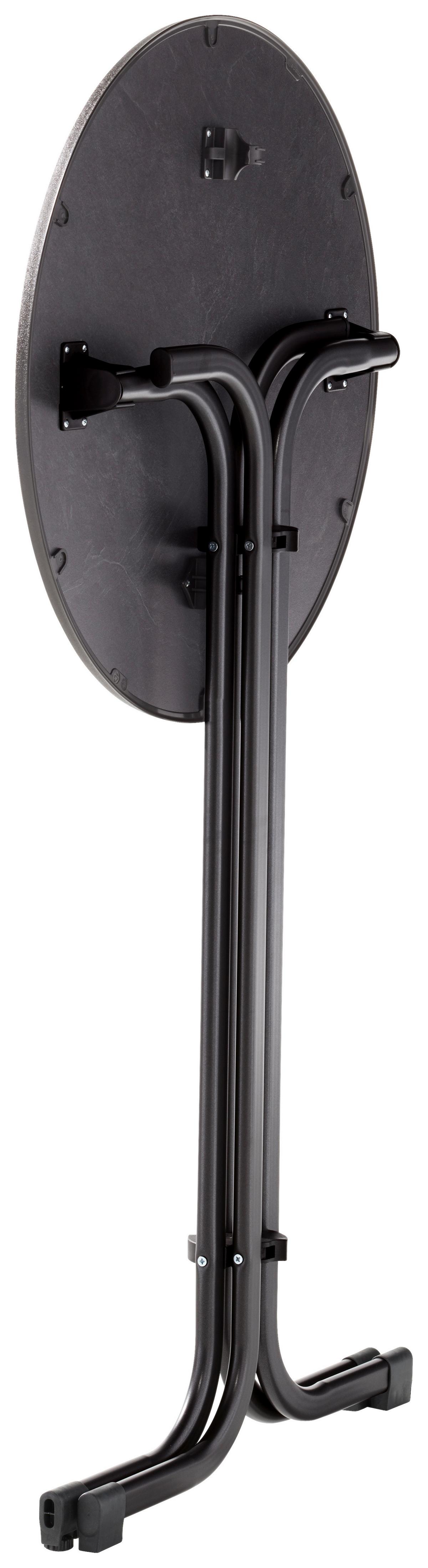 Gartentisch Klappbar Holzwerkstoff/metall ⌀ 70 Cm - Grau, MODERN, Holzwerkstoff/Metall (70/70/112cm) - Sieger