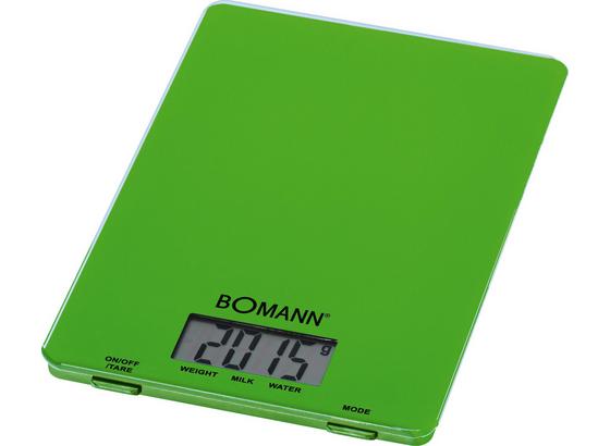 Bomann Elektrische Küchenwaage Kw 1515 Cb - Grün, KONVENTIONELL, Glas/Kunststoff (15/1.7/22cm) - Bomann Bomann Elektrische Küchenwaage Kw 1515 Cb - Grün, KONVENTIONELL, Glas/Kunststoff (15/1.7/22cm) - Bomann