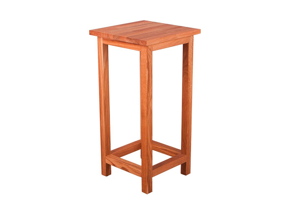 Gartenhocker Echtholz Eichefarben Geölt - Eichefarben, Basics, Holz (30/60/30cm) - Gardenson