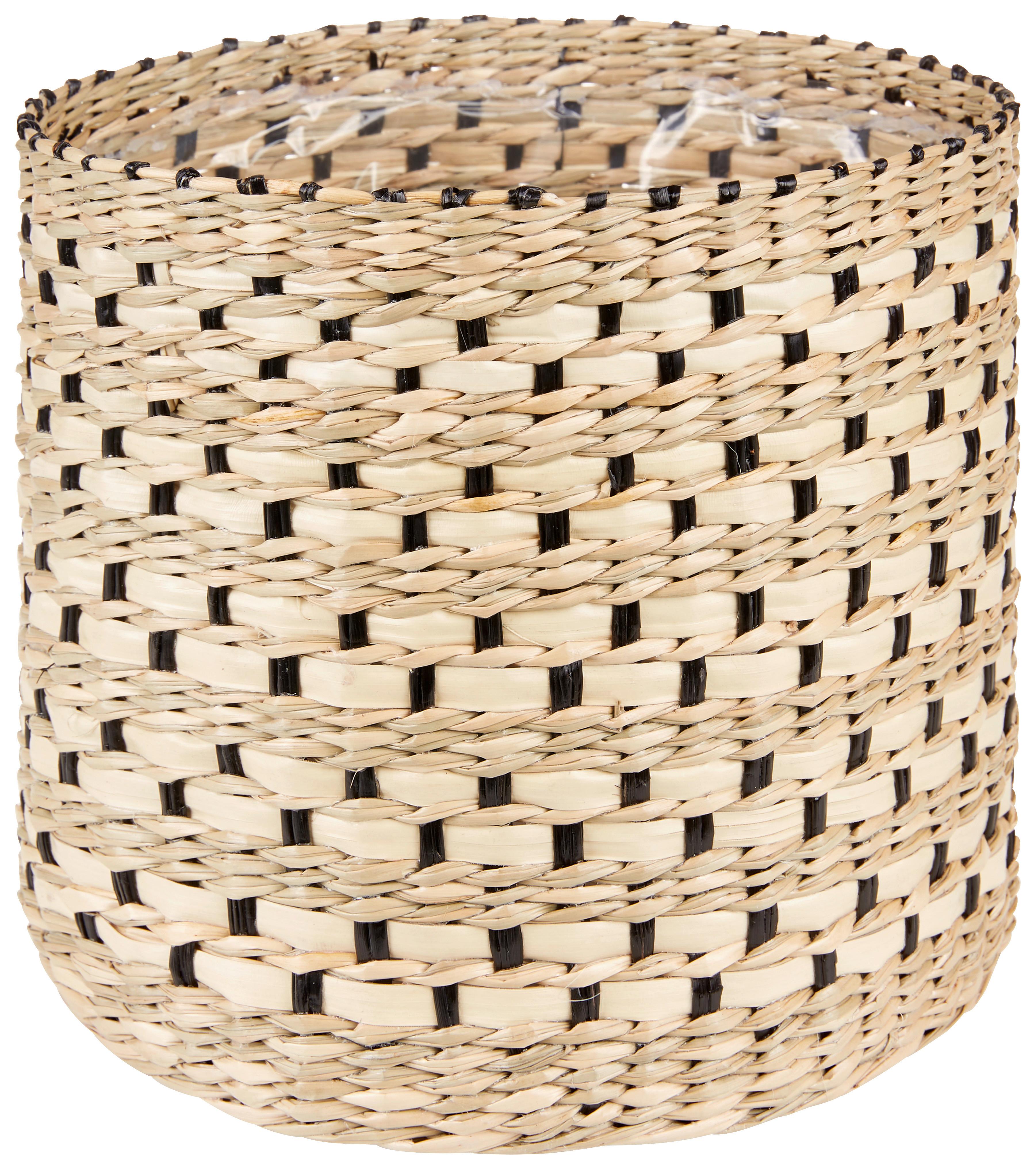 Übertopf Ryal - Naturfarben, KONVENTIONELL, Naturmaterialien/Kunststoff (21/18cm) - Ondega