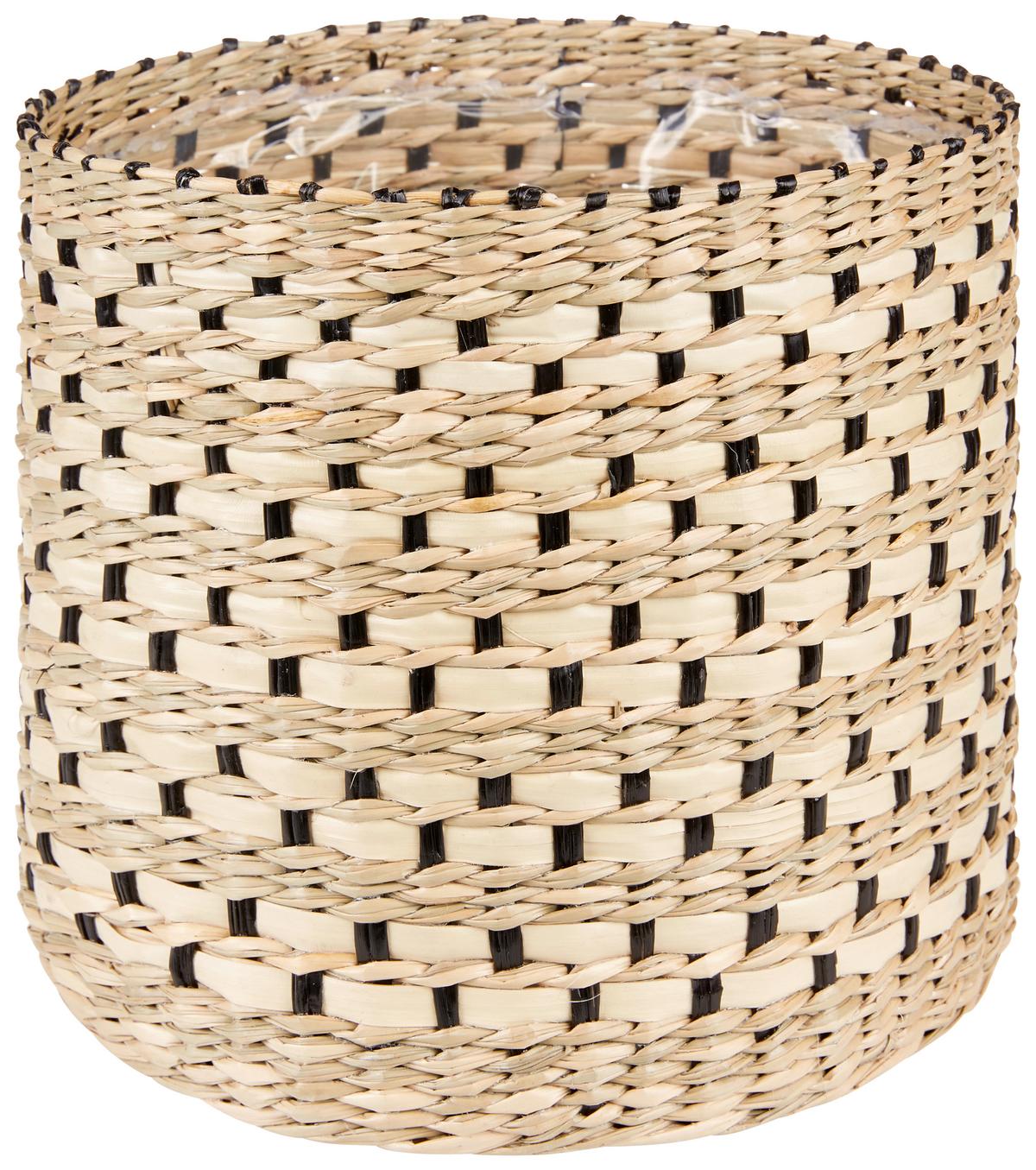 Übertopf Ryal - Naturfarben, KONVENTIONELL, Naturmaterialien/Kunststoff (21/18cm) - Ondega