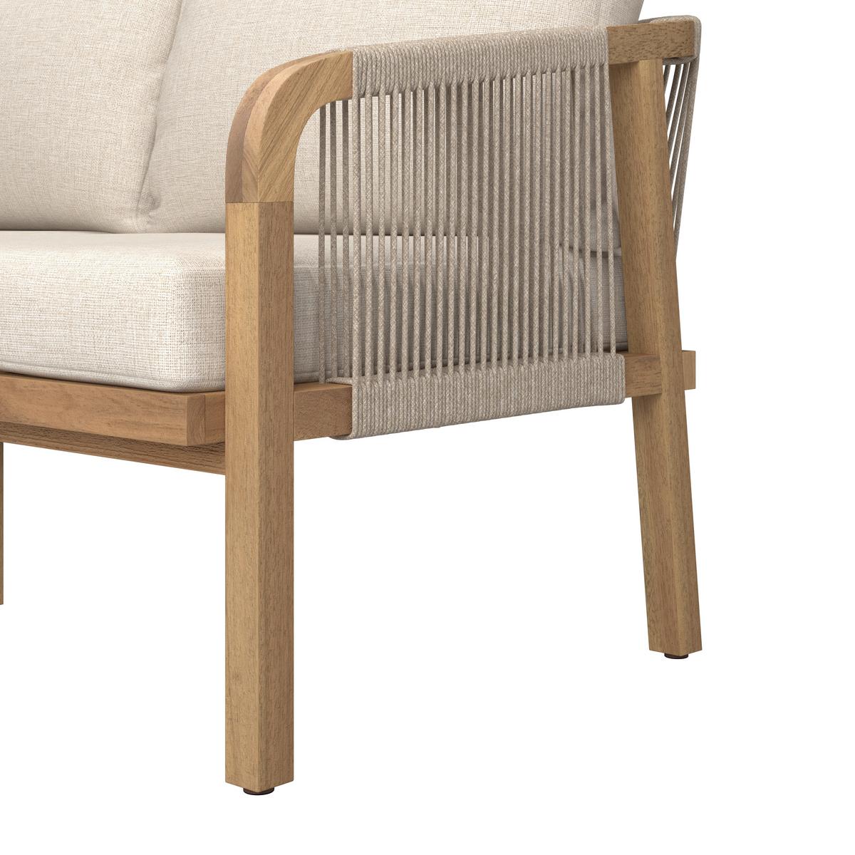 Loungegarnitur Talinn - Akaziefarben, MODERN, Holz (100/65/36cm) - Beldano