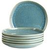 Desserttellerset Cordelia Grün, 6-Teilig - Grün, Trend, Keramik (22cm) - Mäser
