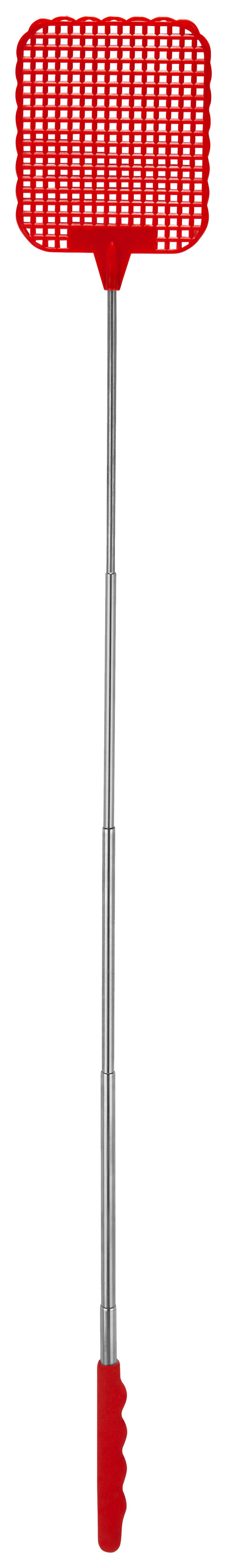 Fliegenklatsche Willi Farbl. Sort. L: 26-71 cm - Blau/Rot, Basics, Kunststoff/Metall (8/26-71cm) - Homezone