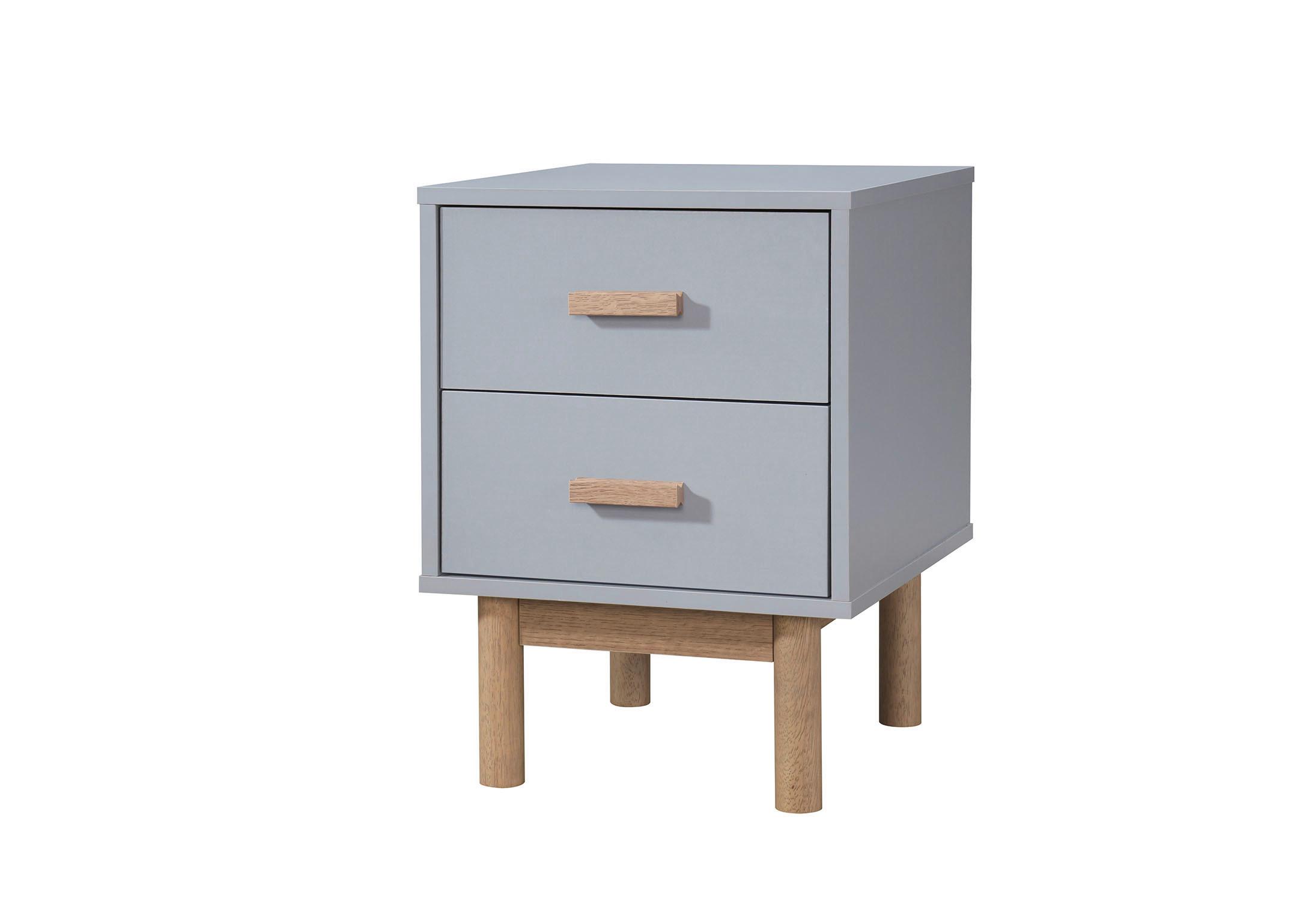 Nachttisch Melanie Grau/eiche B:40 Cm - Eichefarben/Grau, Design, Holz/Holzwerkstoff (40/55/44cm) - MID.YOU