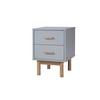 Nachttisch Melanie Grau/Eiche B:40 cm - Eichefarben/Grau, Design, Holz/Holzwerkstoff (40/55/44cm) - MID.YOU