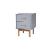 Nachttisch Melanie Grau/Eiche B:40 cm - Eichefarben/Grau, Design, Holz/Holzwerkstoff (40/55/44cm) - MID.YOU
