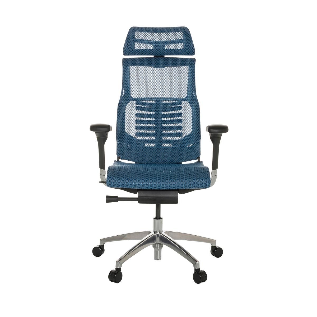 Drehstuhl Dynafit Ii - Blau/Silberfarben, Basics, Kunststoff/Textil (67/119-135/60cm) - MID.YOU