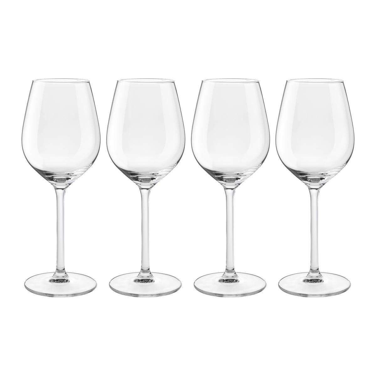 Sada sklenic LARS - WHITE - čiré, Moderní, sklo (380ml) - Mömax