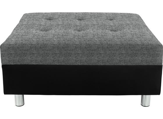 Hocker Linda - Chromfarben/Dunkelgrau, MODERN, Textil (83/44/78cm) Hocker Linda - Chromfarben/Dunkelgrau, MODERN, Textil (83/44/78cm)
