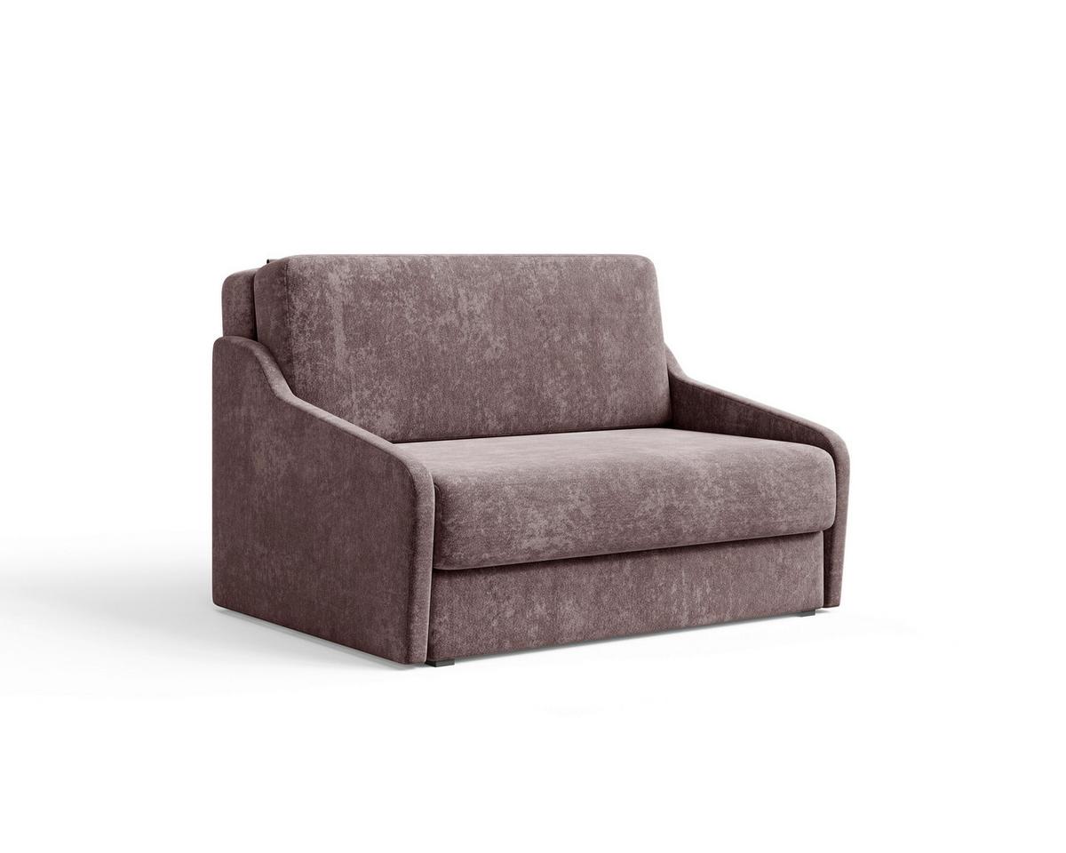 Schlafsofa Fly Bordeaux, B: 136 cm - Bordeaux/Schwarz, Design, Textil (136/86/113cm) - MID.YOU