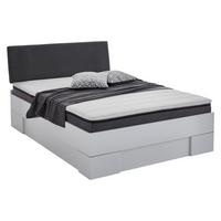 Futonbett Sandro Weiss 140x200cm - Weiß/Grau, Basics, Holzwerkstoff/Textil (204/144/98cm) - MID.YOU