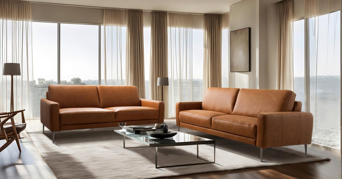 2-Sitzer-Sofa Spring, Cognac 157 cm - Cognac/Schwarzchrom, Design, Leder (157/85/92cm) - Livetastic