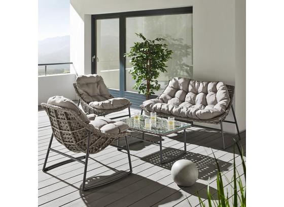 Záhradná Súprava Cathy - sivá, Moderný, umelá hmota/kov - Mömax modern living Záhradná Súprava Cathy - sivá, Moderný, umelá hmota/kov - Mömax modern living