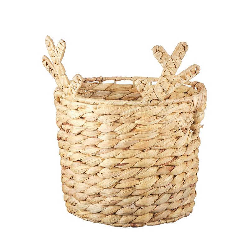 Koš REINDEER -PAZ- - ecru, kov/přírodní materiály (23/29cm) - Mömax