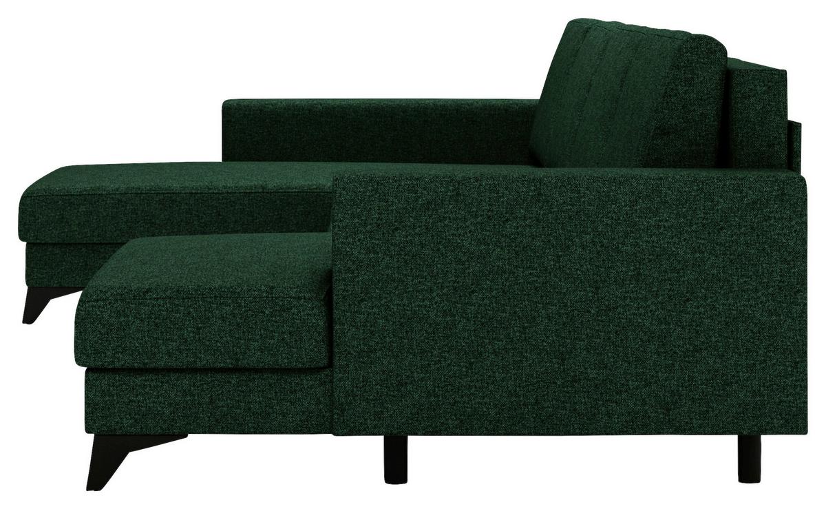 Harvey Grün U: 190x339x156 Cm - Schwarz/Grün, Design, Textil (190/339/156cm) - Livetastic