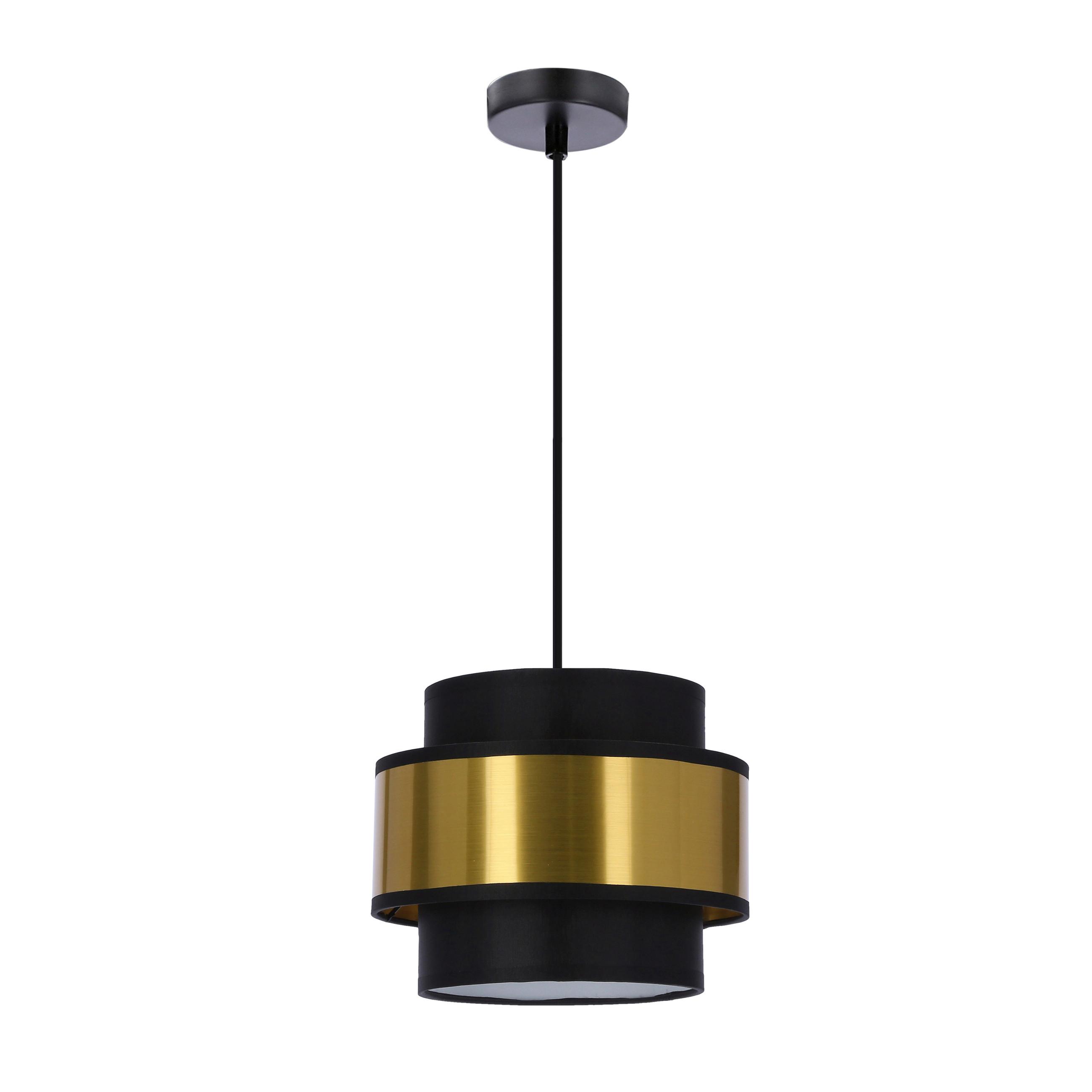 PENDELLEUCHTE 31-17918 PRESTIGE - Goldfarben/Schwarz, Design, Kunststoff/Metall (20/100cm)