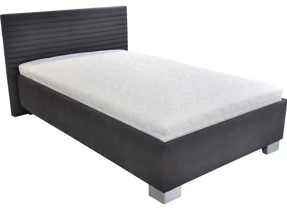 Čalúnená Posteľ Como - biela/antracitová, drevo/textil (214/162/97cm) Čalúnená Posteľ Como - biela/antracitová, drevo/textil (214/162/97cm)