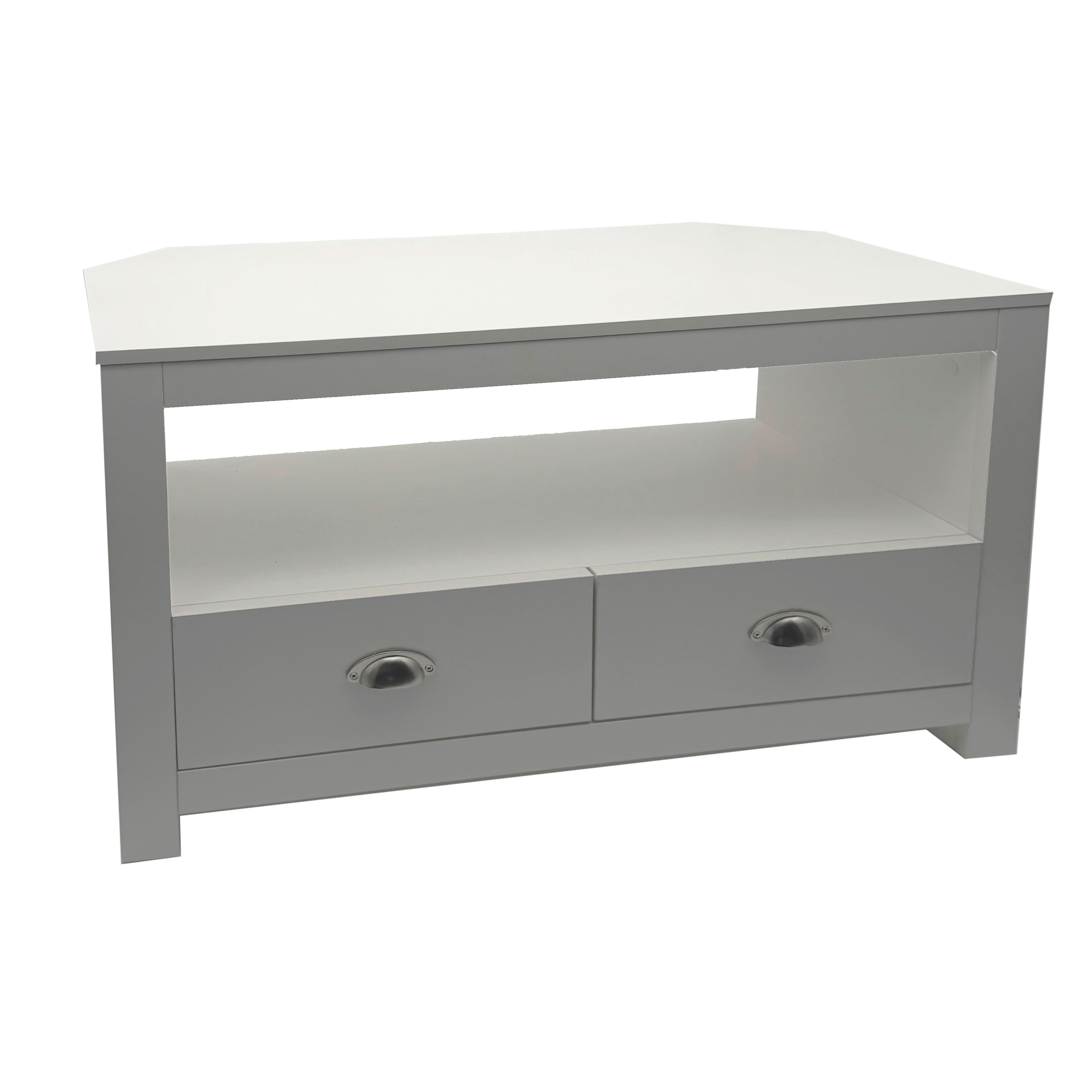 LOWBOARD Weiß B: 85cm - Weiß, Design, Holzwerkstoff (85/39/58cm) - Livetastic