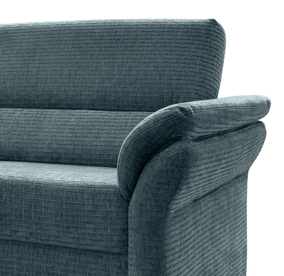 3-Sitzer-Sofa Cavoli, Blau B: 192 cm - Blau/Schwarz, MODERN, Textil (192/90/89cm) - Livetastic