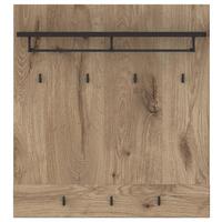 Garderobenpaneel Grano Eichefarben B: 92,8 Cm - Eichefarben, Trend, Holzwerkstoff (92,8/101/32,5cm)