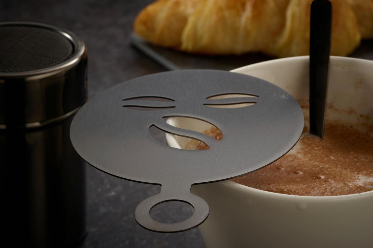 Kaffeeset Echtwerk Kaffeezubehör-Set - Schwarz, Design, Metall (10,5cm) - Echtwerk