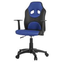 JUGENDDREHSTUHL KID RACER AL Blau/Schwarz - Blau/Schwarz, Basics, Kunststoff (54/90-100/48cm) - MID.YOU