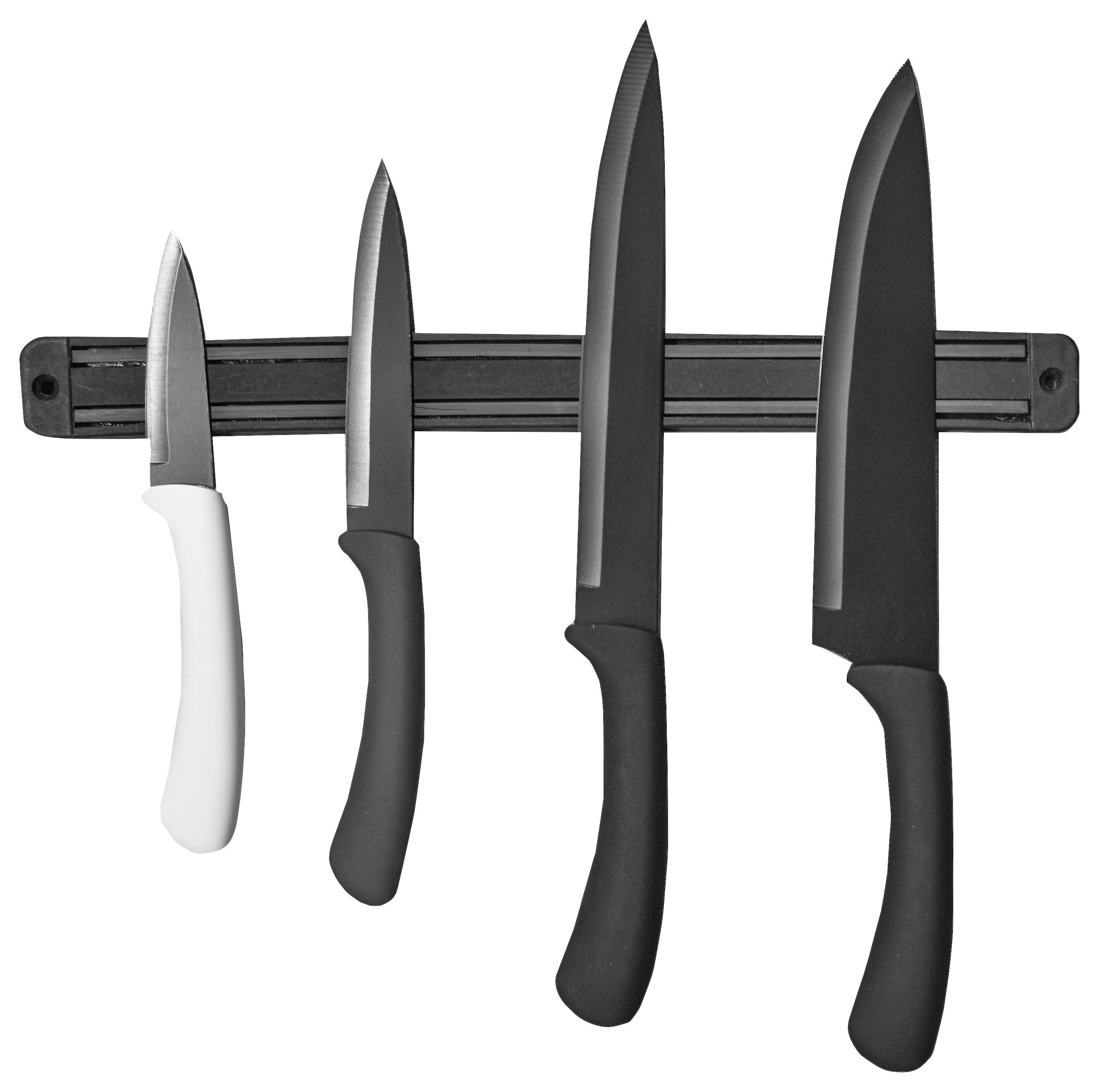 MAGNETICKÁ LIŠTA 30 CM - čierna, plast (33cm) - Modern Living