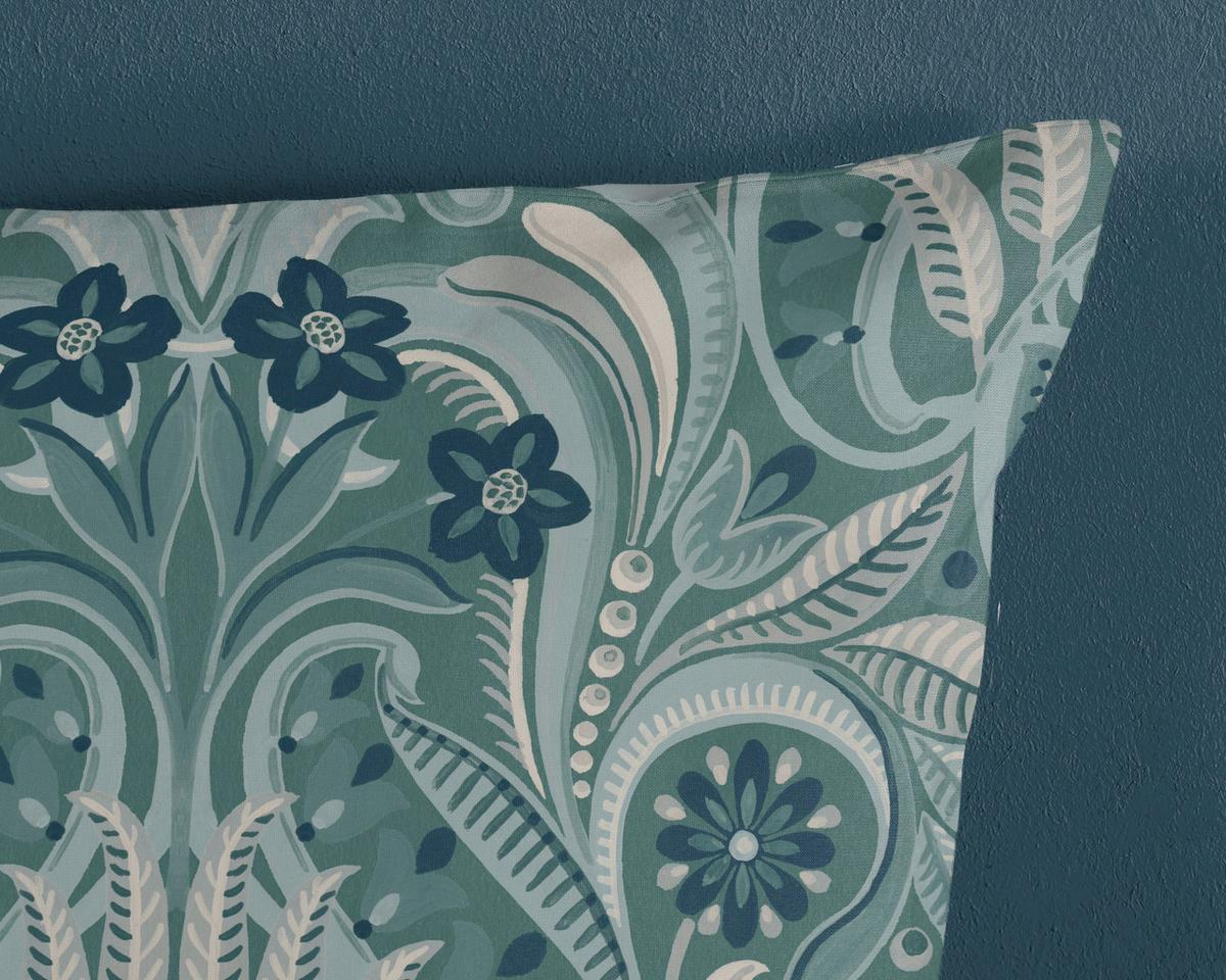 WENDEBETTWÄSCHE Nola - Perlmutt/Grün, Basics, Textil (140/200cm)