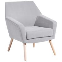 Polstersessel Mit Armlehnen Alegro Velours Silberfarben - Buchefarben/Silberfarben, Design, Textil (67/81/71cm) - Max Winzer