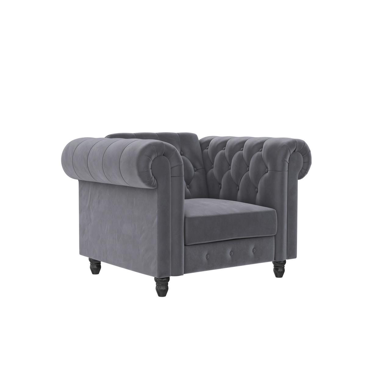 Sessel Firenze Anthrazit, Relaxfunktion - Anthrazit/Schwarz, Basics, Textil (111/83/87cm) - Livetastic