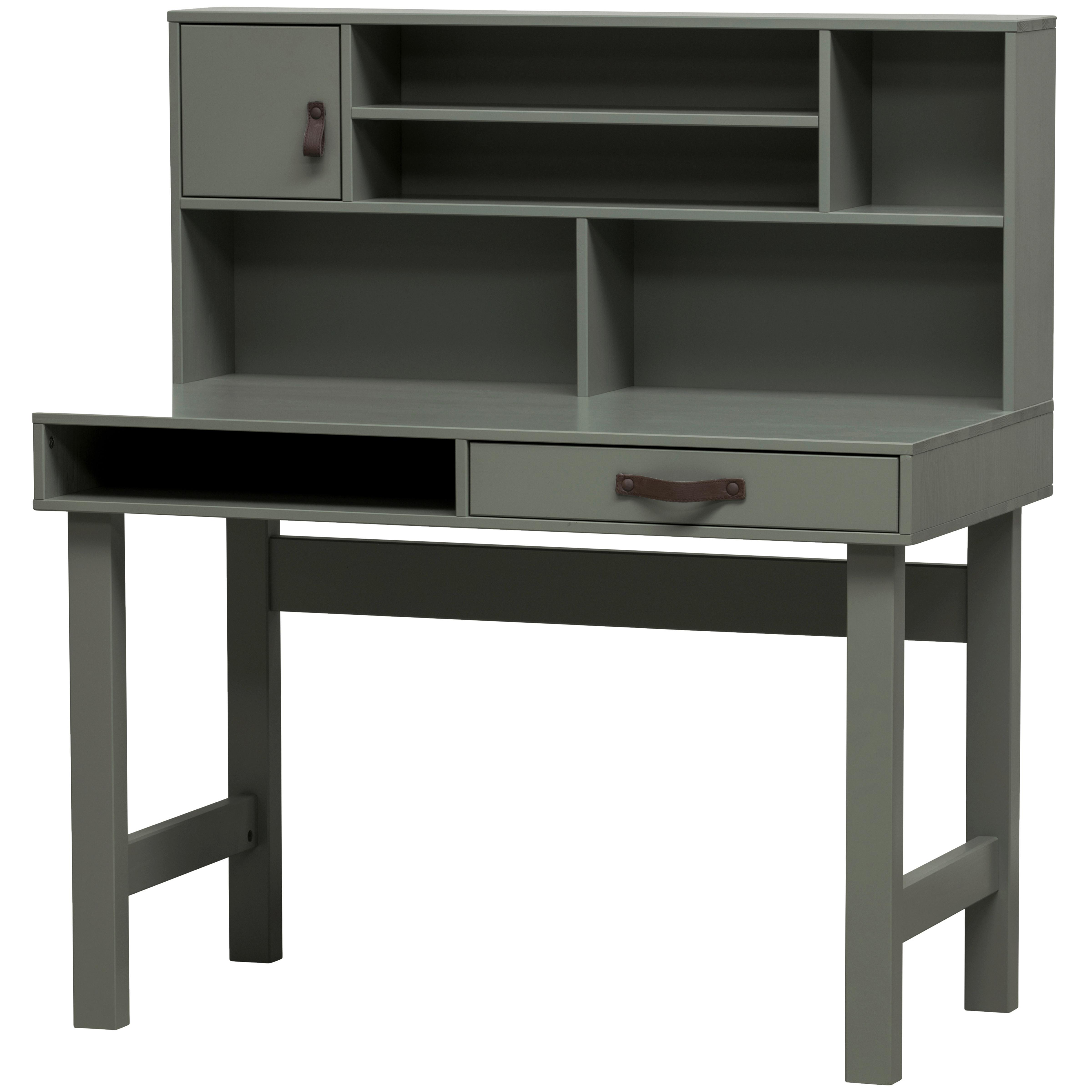 Schreibtisch Stage Grün B: 110 cm - Grün, MODERN, Holz (110/58/122cm) - Livetastic