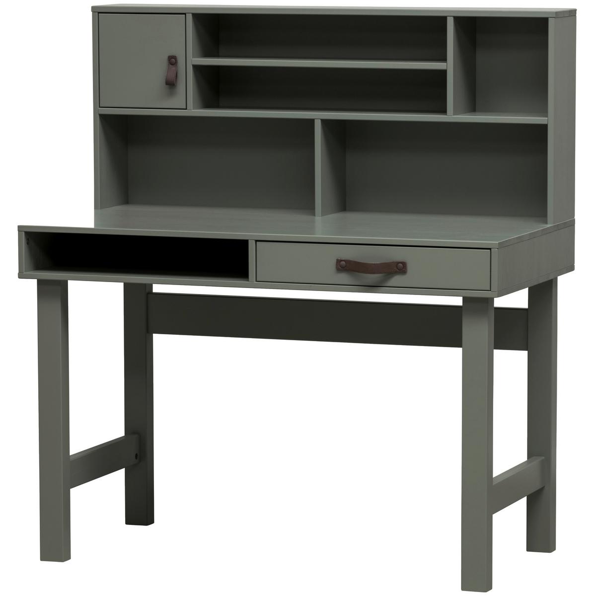 Schreibtisch Stage Grün B: 110 cm - Grün, MODERN, Holz (110/58/122cm) - Livetastic