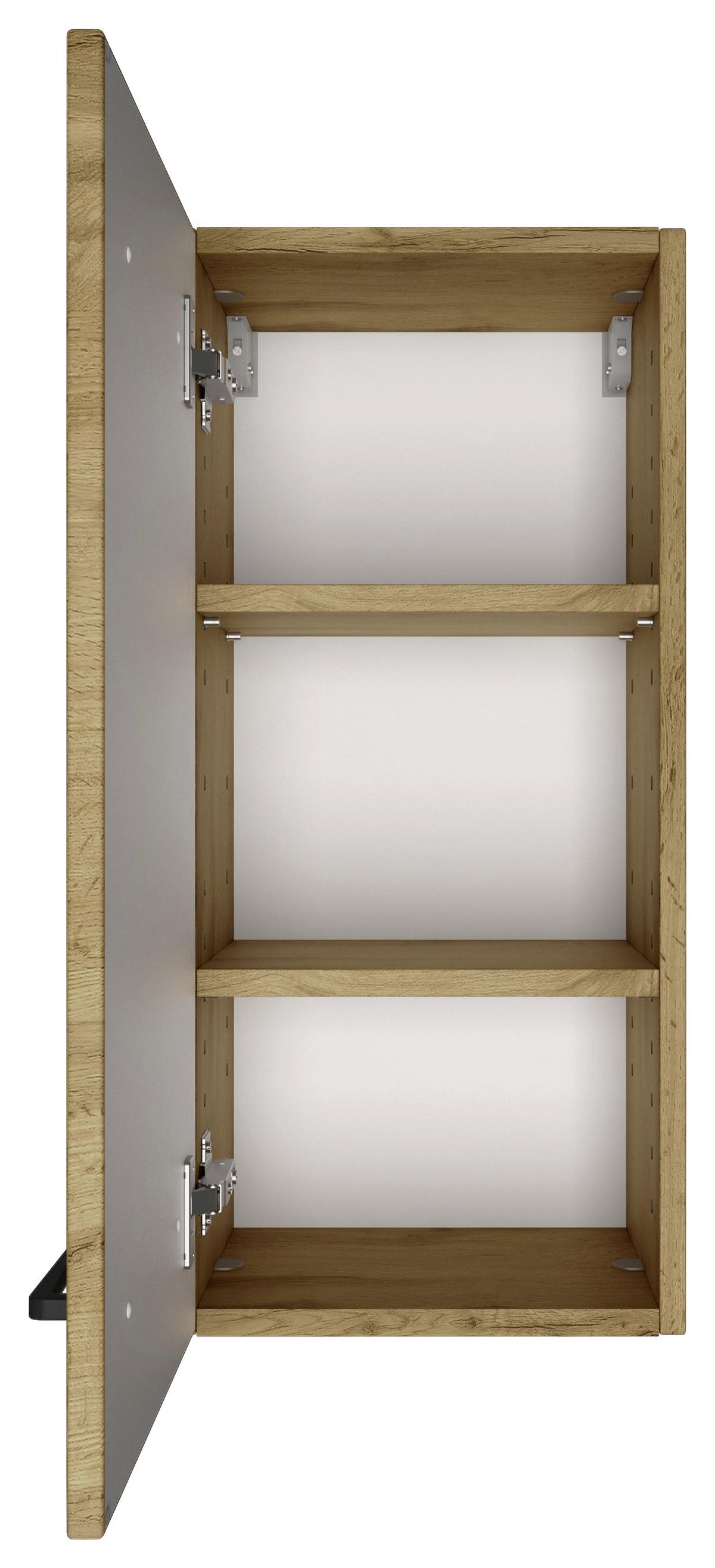 Hängeschrank Manchester B: 30 Cm Eiche Wotan Dekor - Eichefarben, MODERN, Holzwerkstoff (30/64/20cm) - Held