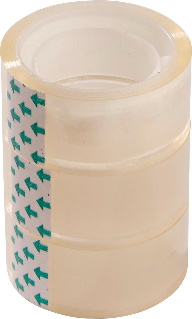 Klebeband-Set Transparent 3--Teilig. 11 M X 19 mm - Transparent, KONVENTIONELL, Kunststoff (1.9/1100cm)