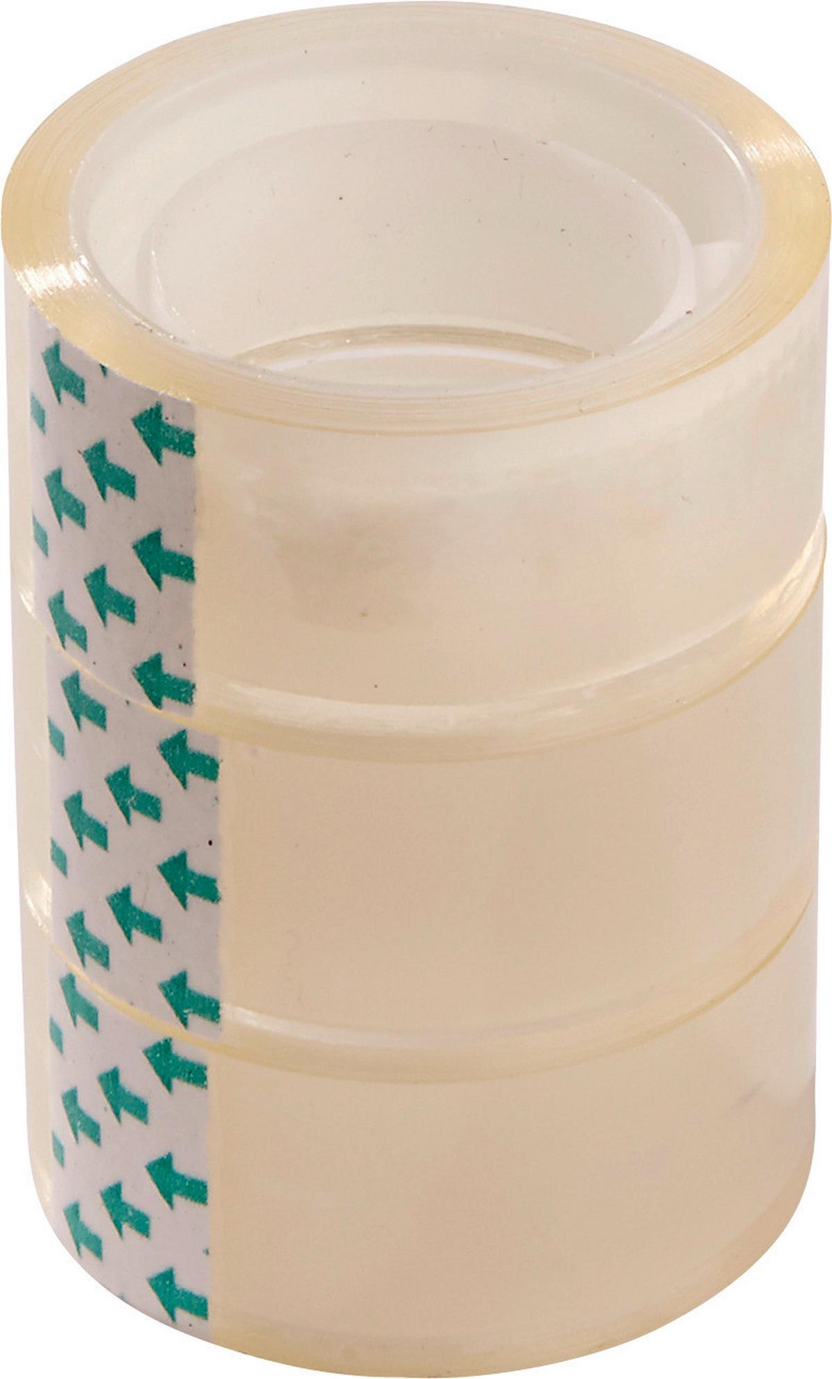 Klebeband-Set Transparent 3--Teilig. 11 M X 19 mm - Transparent, KONVENTIONELL, Kunststoff (1.9/1100cm)