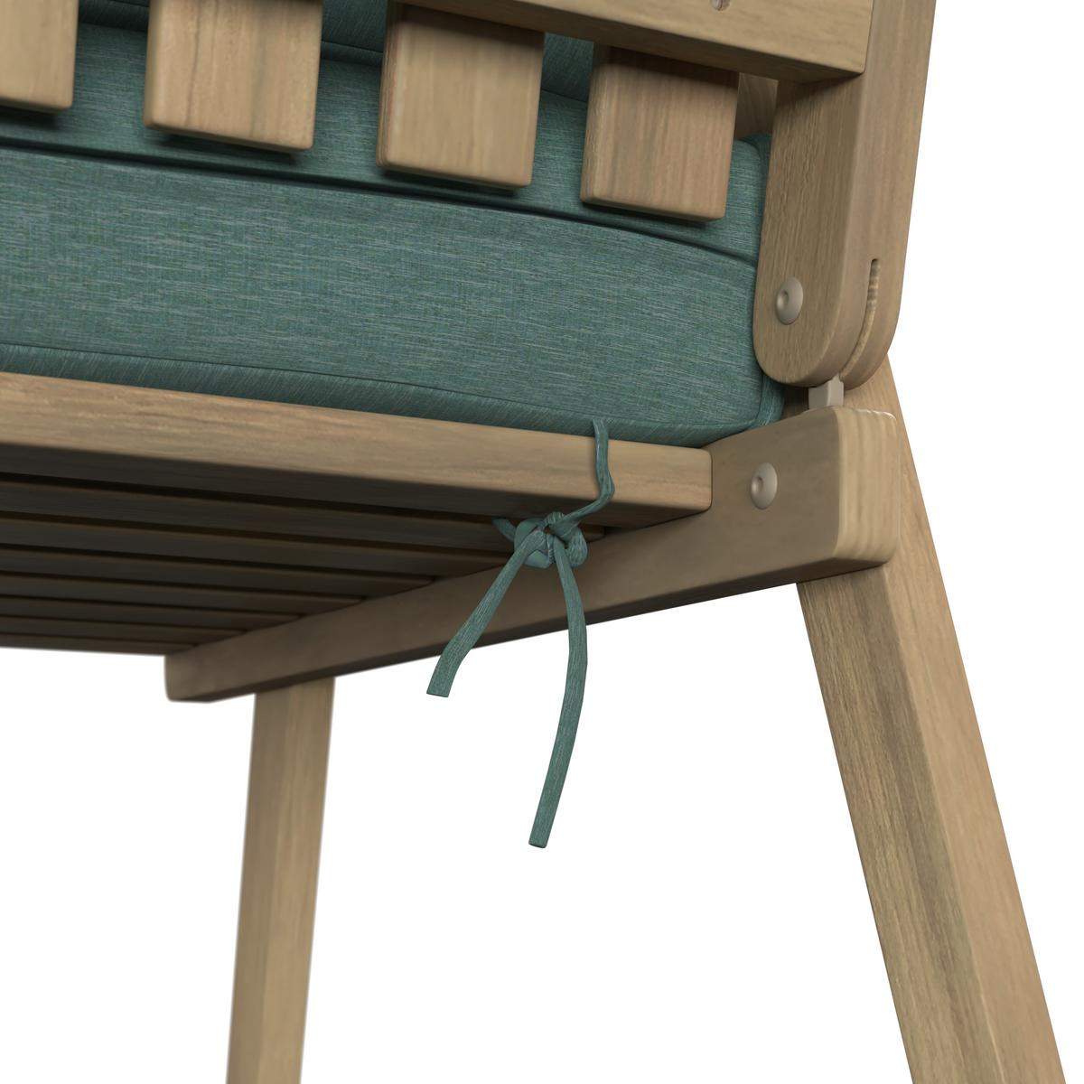 Loungegarnitur Birmingham - Grau/Akaziefarben, MODERN, Holz/Kunststoff (90/43/70cm) - Beldano