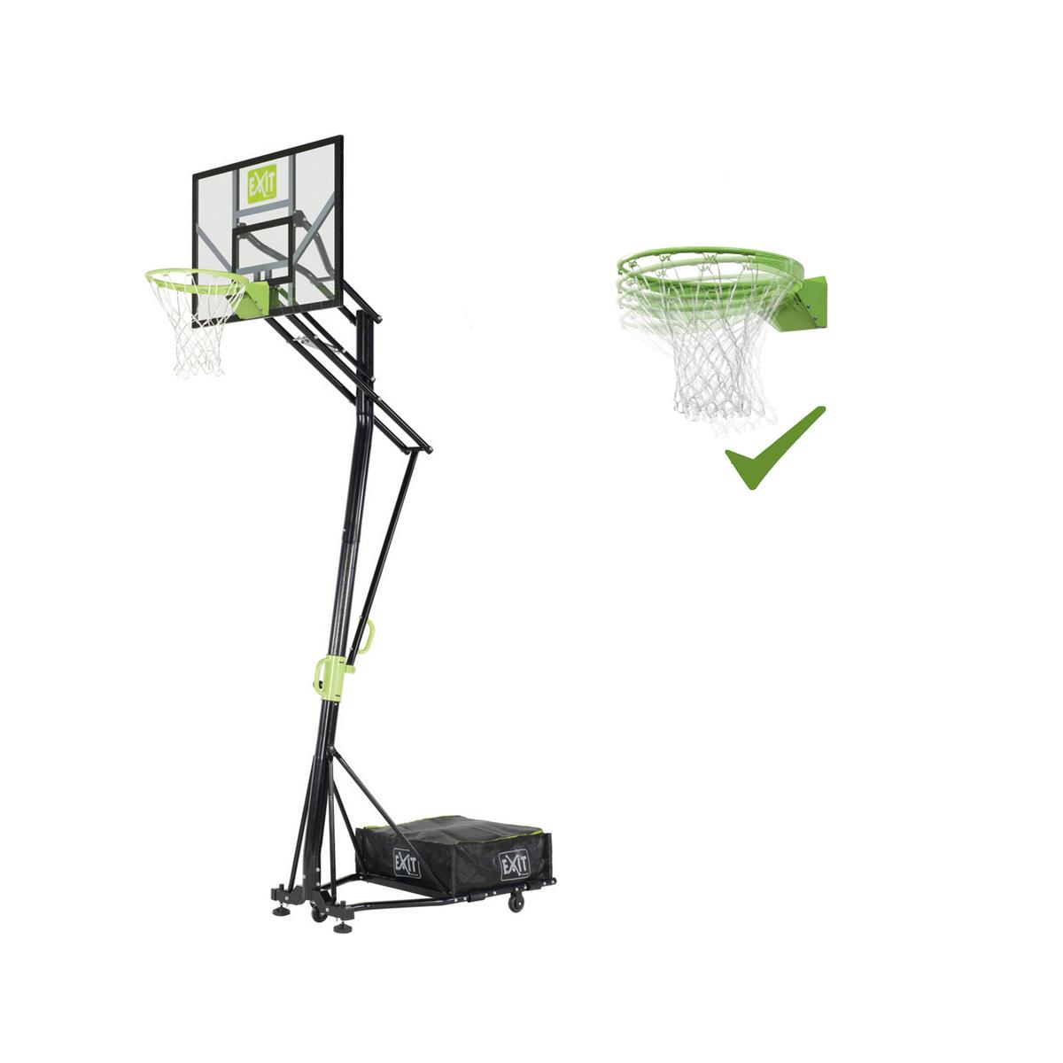 Basketballständer Exit Galaxy höhenverstellbar - Schwarz/Grün, KONVENTIONELL, Kunststoff/Metall (117/365/220cm) - EXIT Toys