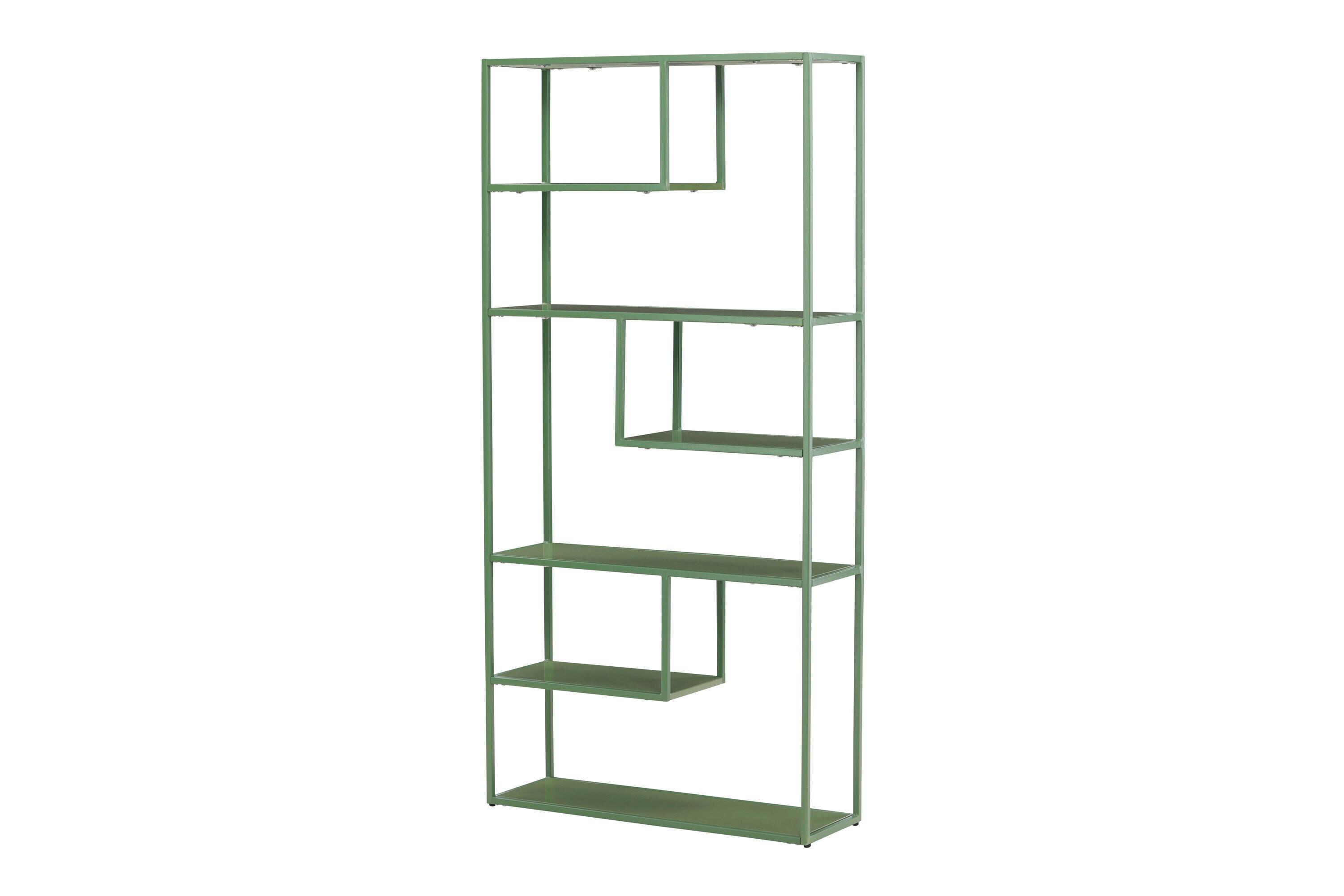 Ablage Staal Grün B: 80cm - Grün, MODERN, Metall (80/164/26cm) - Livetastic