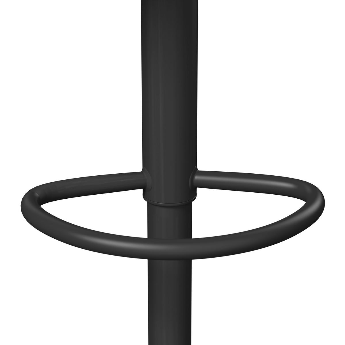 Barová stolička Tami, krémová - čierna/krémová, Modern, kov/drevo (46/82-102/51cm) - Bessagi Home