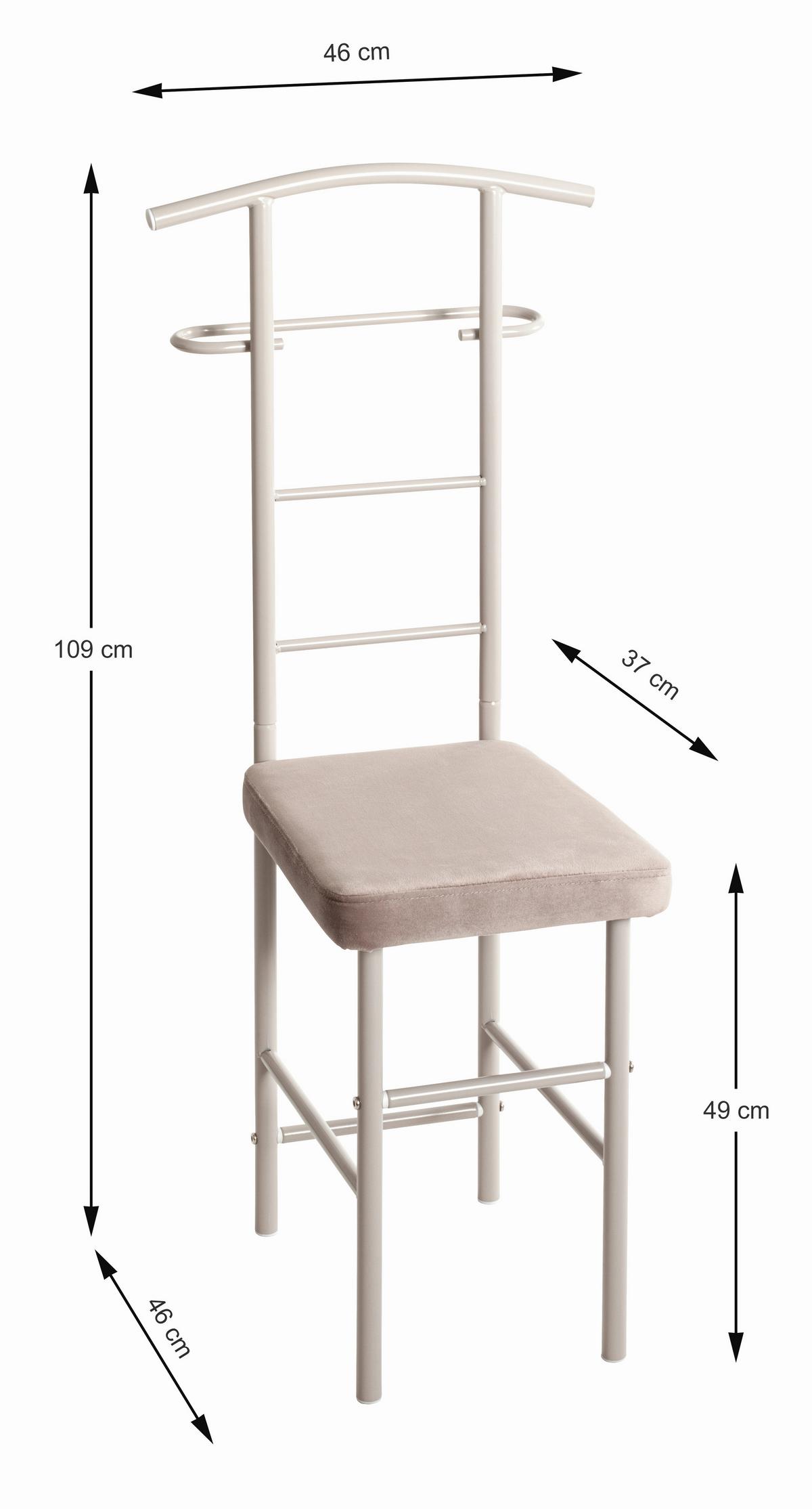 NEMÝ SLUHA HELENE - kašmírová, Basics, kov/textil (46/109/46cm)