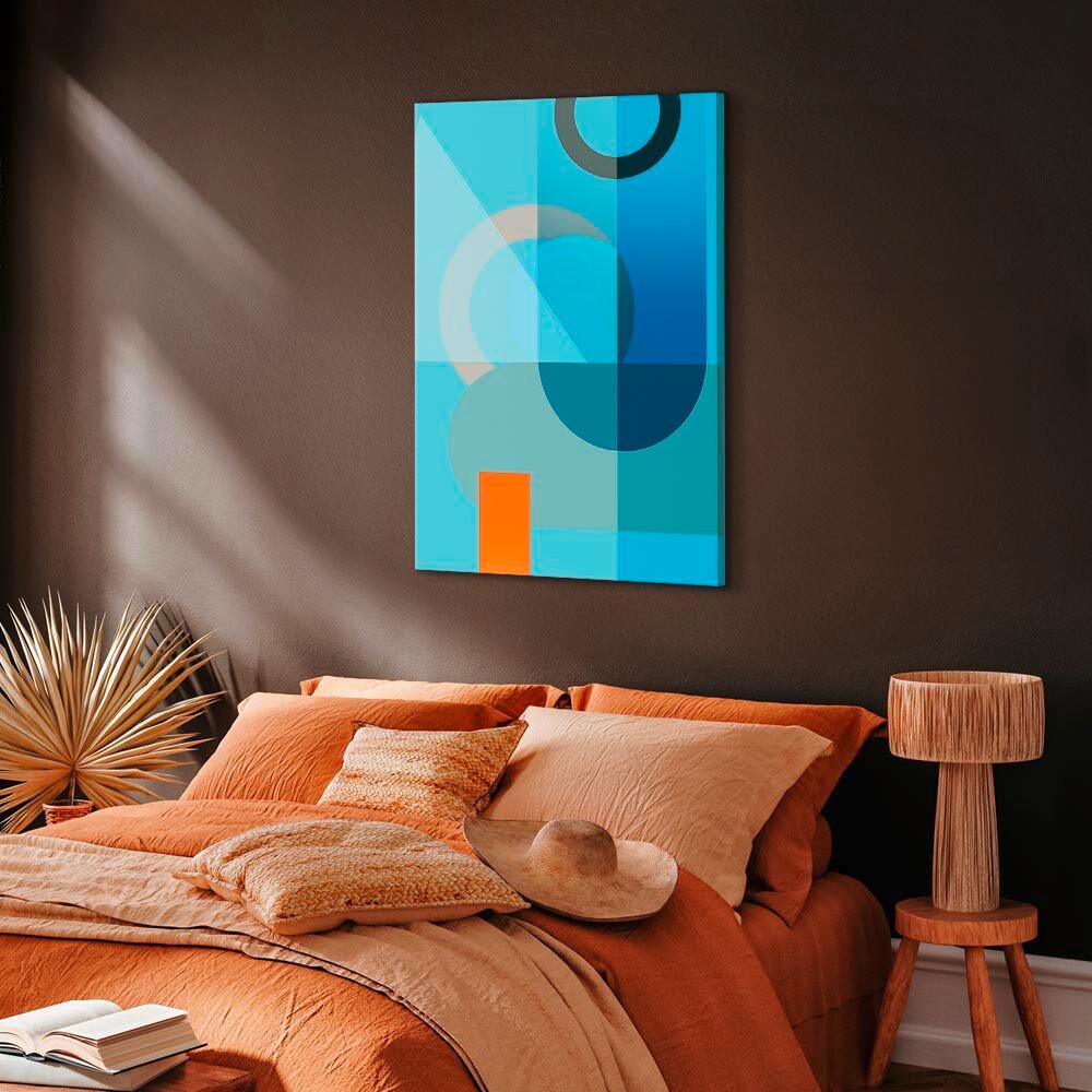 Leinwandbild Blue Surface Hellblau B: 40 Cm - Hellblau, Basics, Holzwerkstoff/Textil (40/60/1,2cm) - artgeist