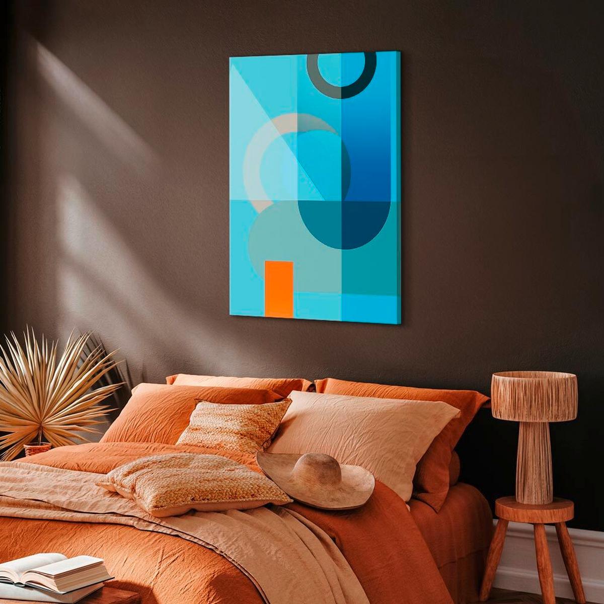 Leinwandbild Blue Surface Hellblau B: 40 Cm - Hellblau, Basics, Holzwerkstoff/Textil (40/60/1,2cm) - artgeist
