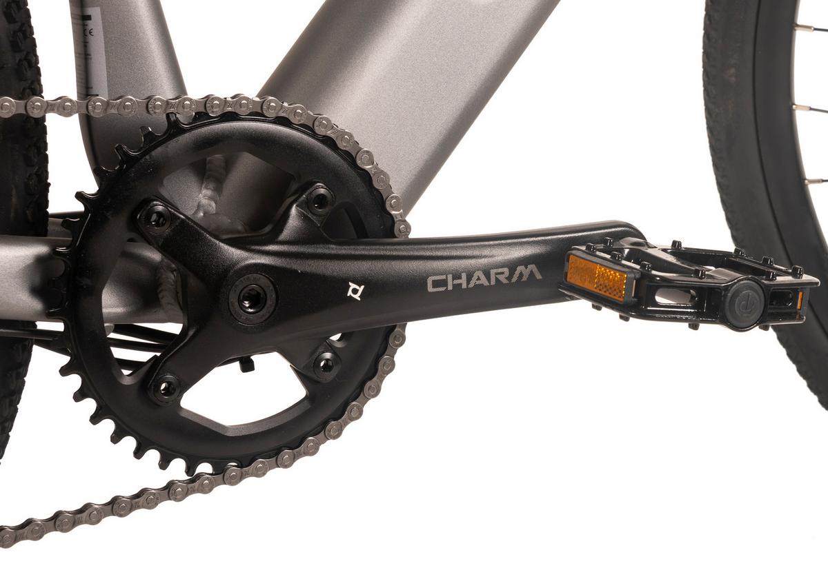 E-citybike 28 Zoll Stahlgrau - Silberfarben, MODERN, Metall (180/70/100cm)