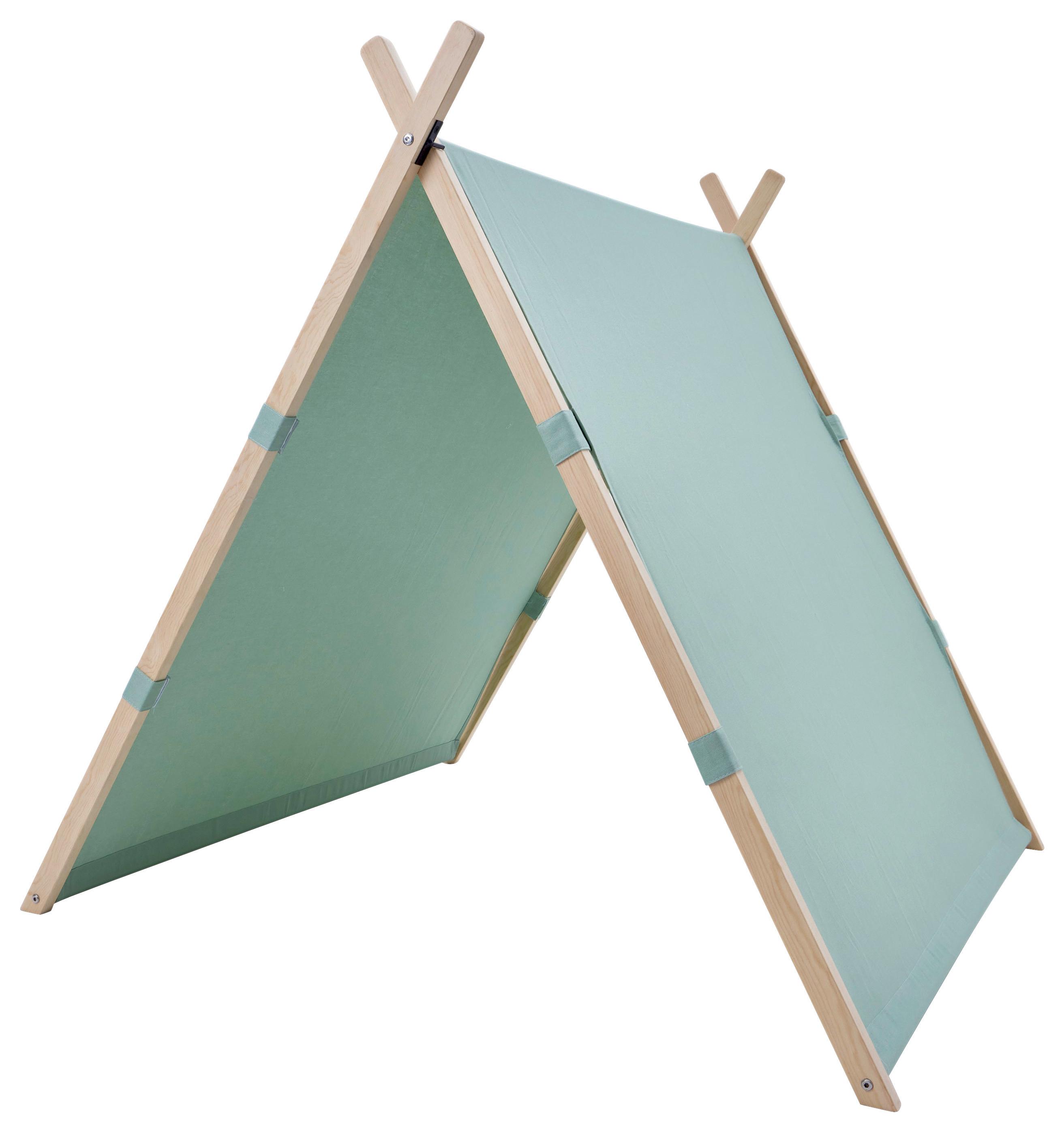 Spielzelt S052.201.03 - Grün, KONVENTIONELL, Holz/Textil (123/107/106cm) - Ambia Garden