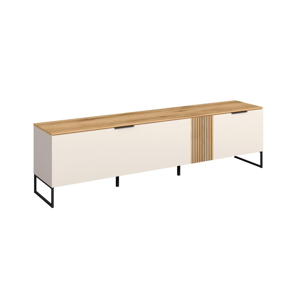 Tv-Element King Eichefarben/Kachmir B: 200 cm - Kaschmir/Eichefarben, MODERN, Holzwerkstoff (200/54/40cm)