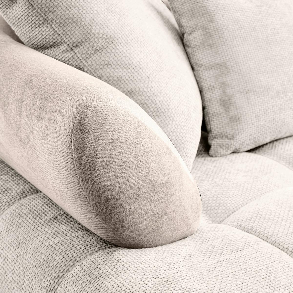 ECKSOFA LARGO N Beige S: 262x184 cm - Beige/Schwarz, MODERN, Textil (262/184cm) - MID.YOU